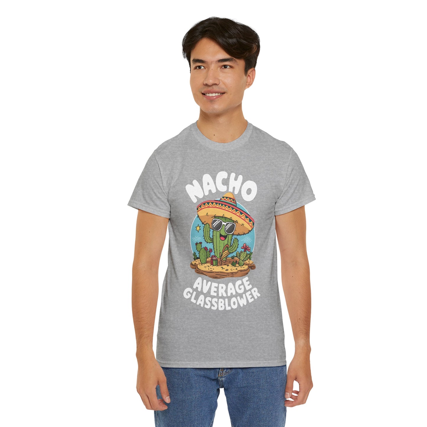 Unisex Heavy Cotton Tee - Nacho Average Glass Blower