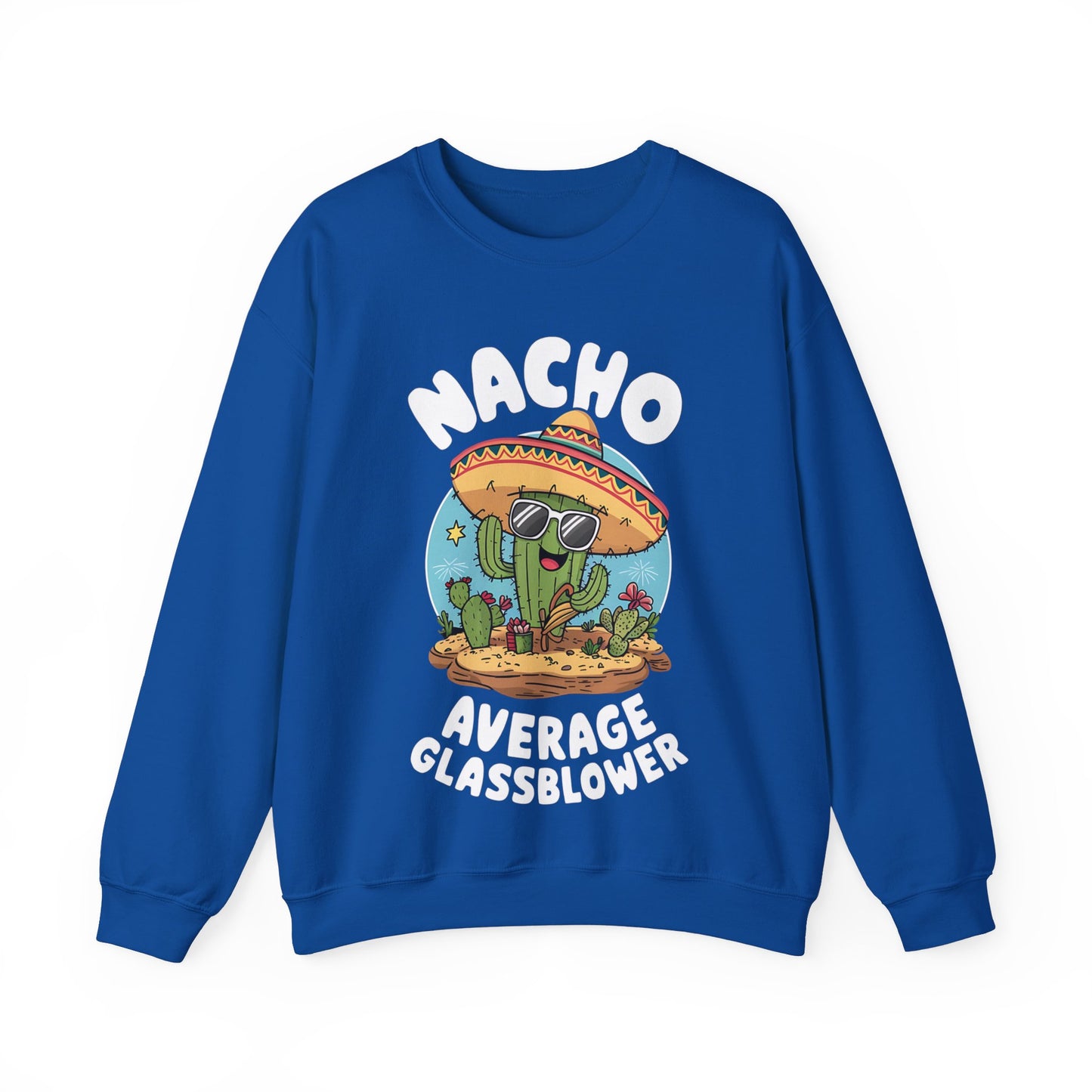 Nacho Average Glass Blower - Unisex Heavy Blend™ Crewneck Sweatshirt