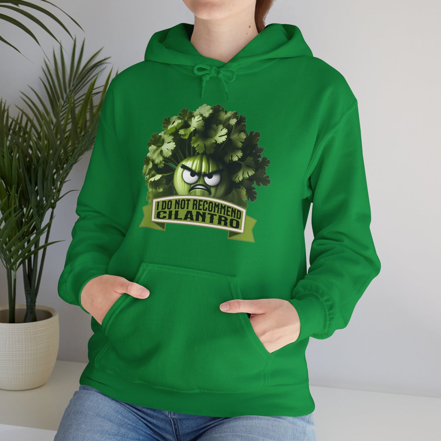 I Do Not Recommend Cilantro Funny - Unisex Heavy Blend™ Hooded Sweatshirt