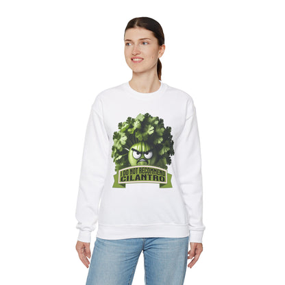 I Do Not Recommend Cilantro Funny - Unisex Heavy Blend™ Crewneck Sweatshirt