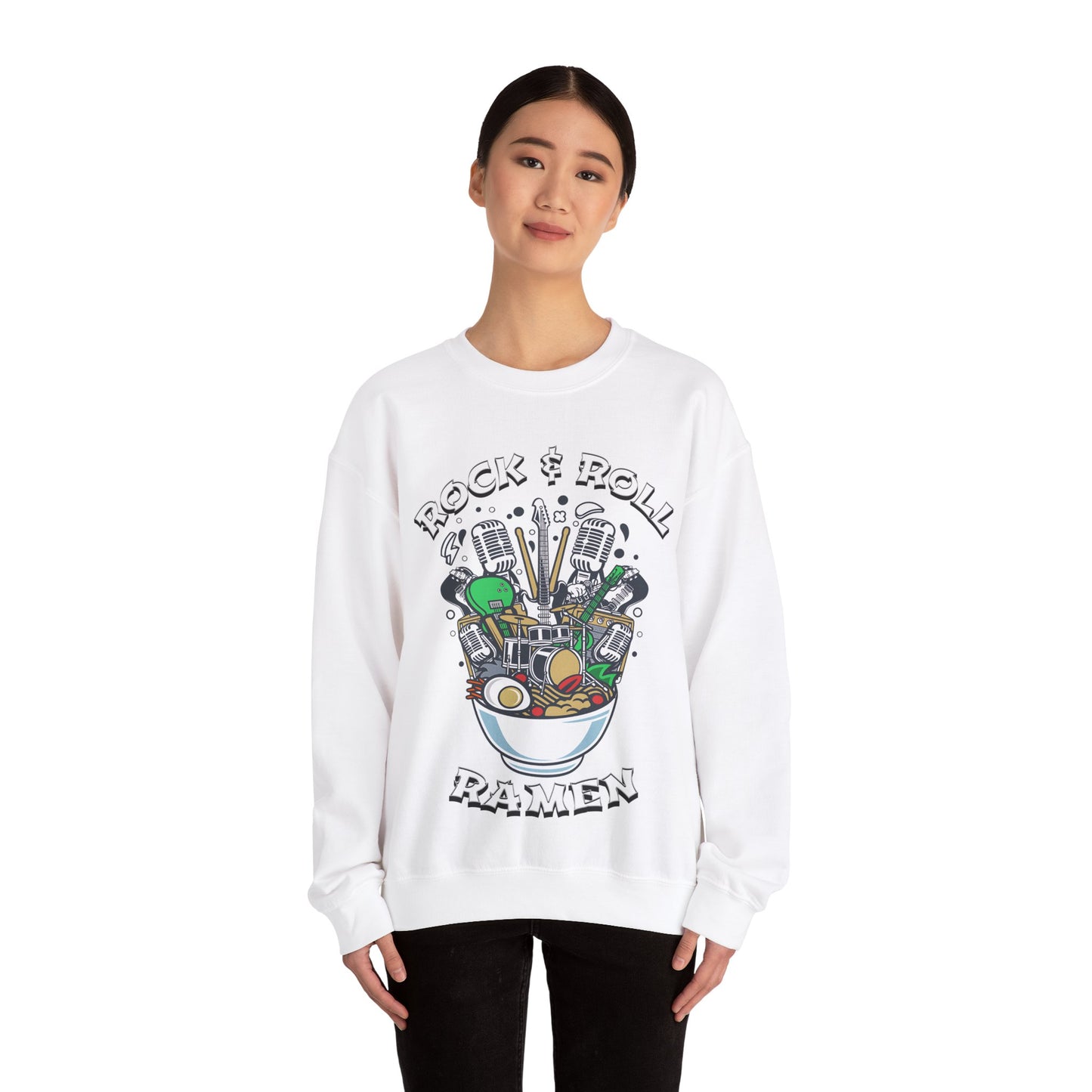 Rock & Roll Ramen - Unisex Heavy Blend™ Crewneck Sweatshirt