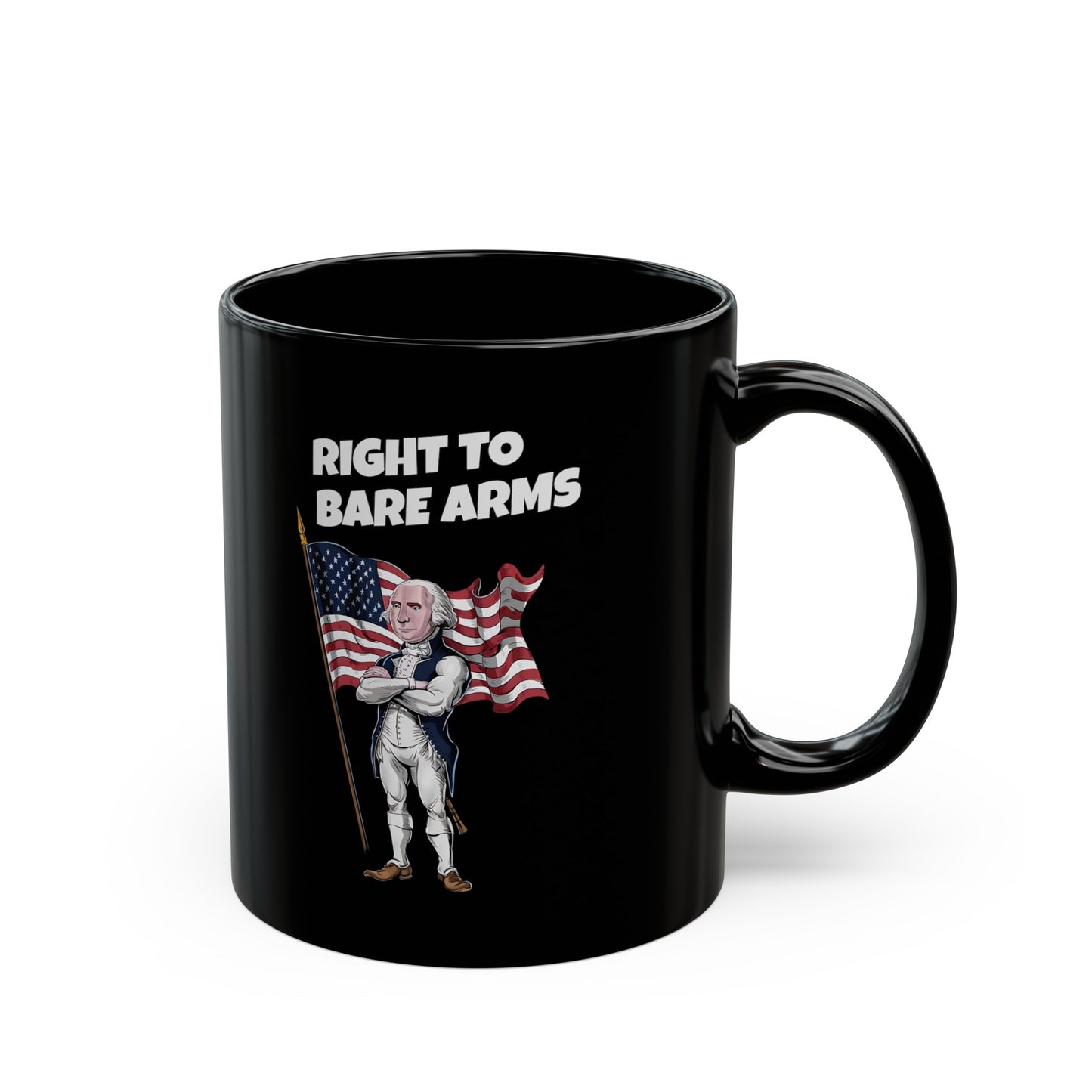 Right To Bare Arms - Black Mug (11oz, 15oz)