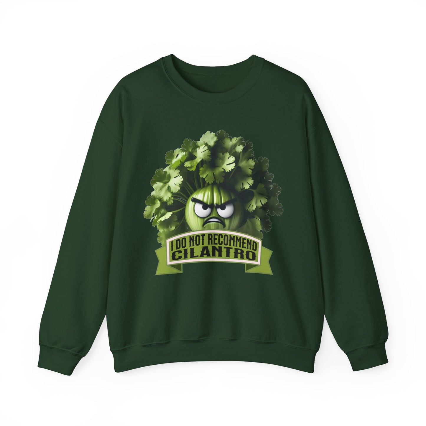 I Do Not Recommend Cilantro Funny - Unisex Heavy Blend™ Crewneck Sweatshirt