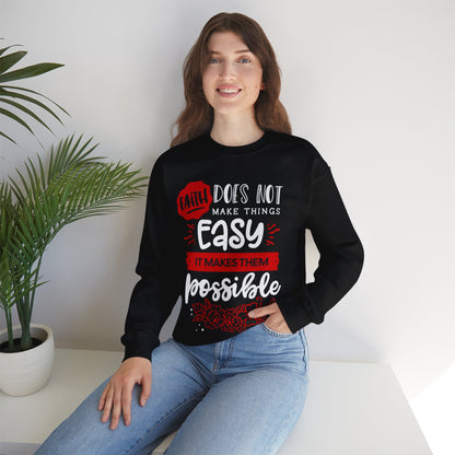 Faith Does Not Make Things Easy, It Makes Them Possible - Unisex Heavy Blend™ Crewneck Sweatshirt