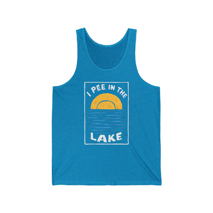 I Pee In The Lake - Unisex Jersey Tank