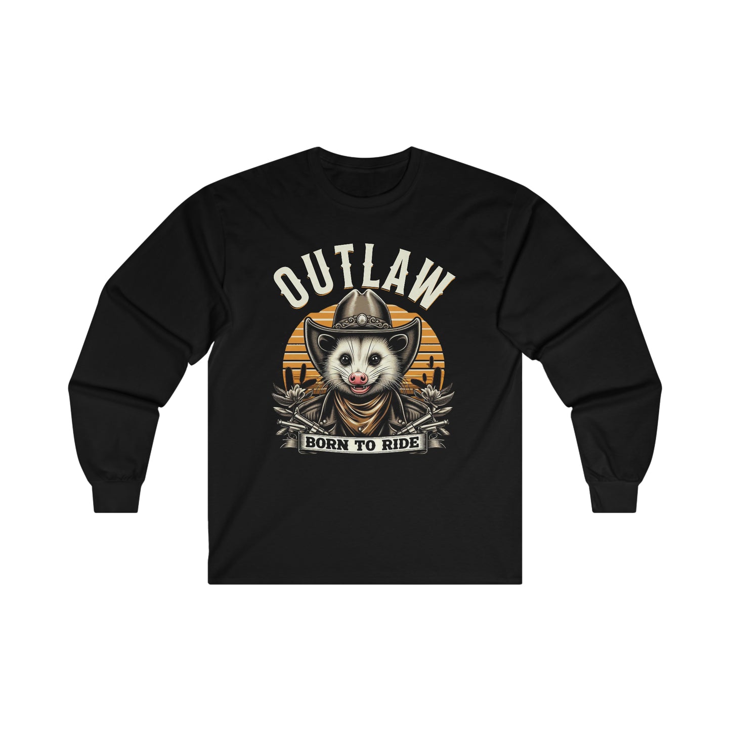 Outlaw Born To Ride - Unisex Ultra Cotton Long Sleeve Tee