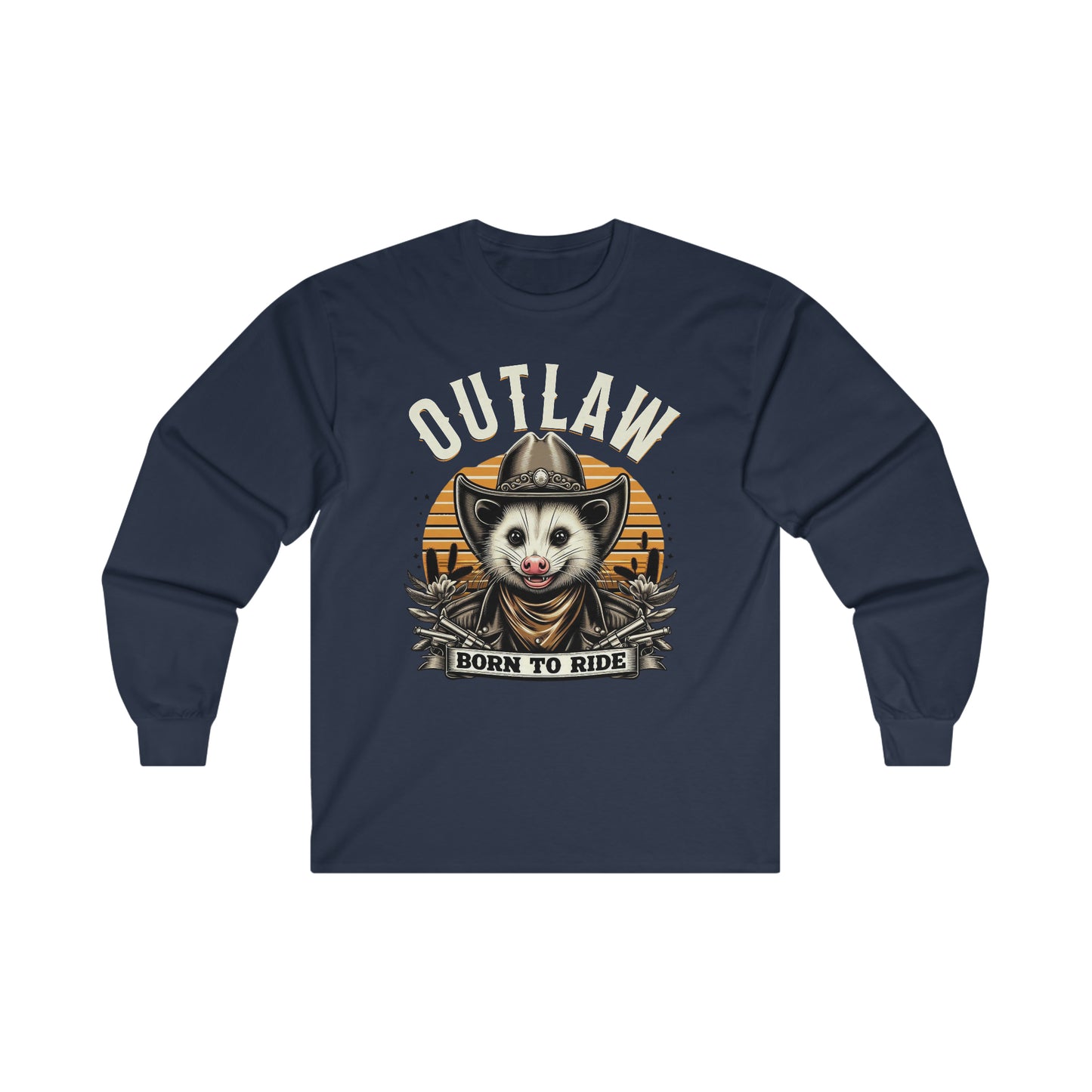 Outlaw Born To Ride - Unisex Ultra Cotton Long Sleeve Tee