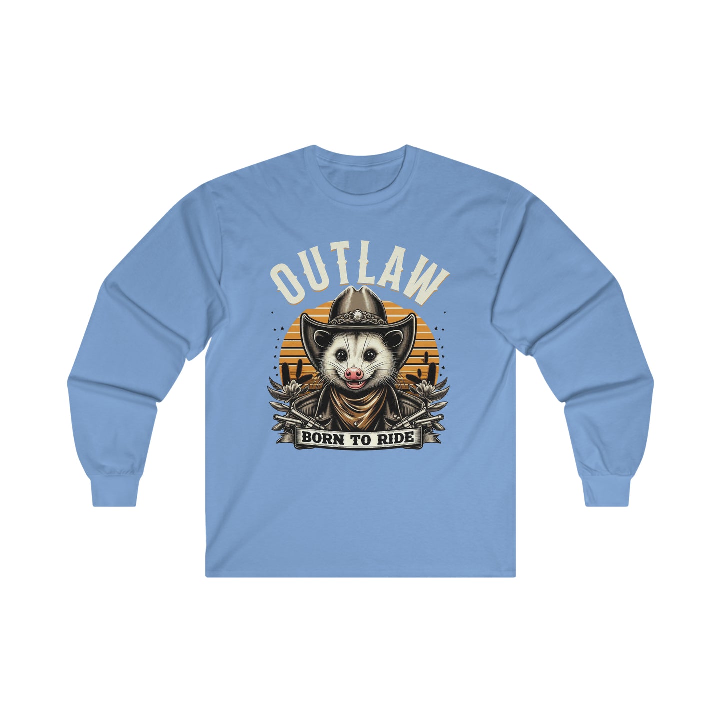 Outlaw Born To Ride - Unisex Ultra Cotton Long Sleeve Tee