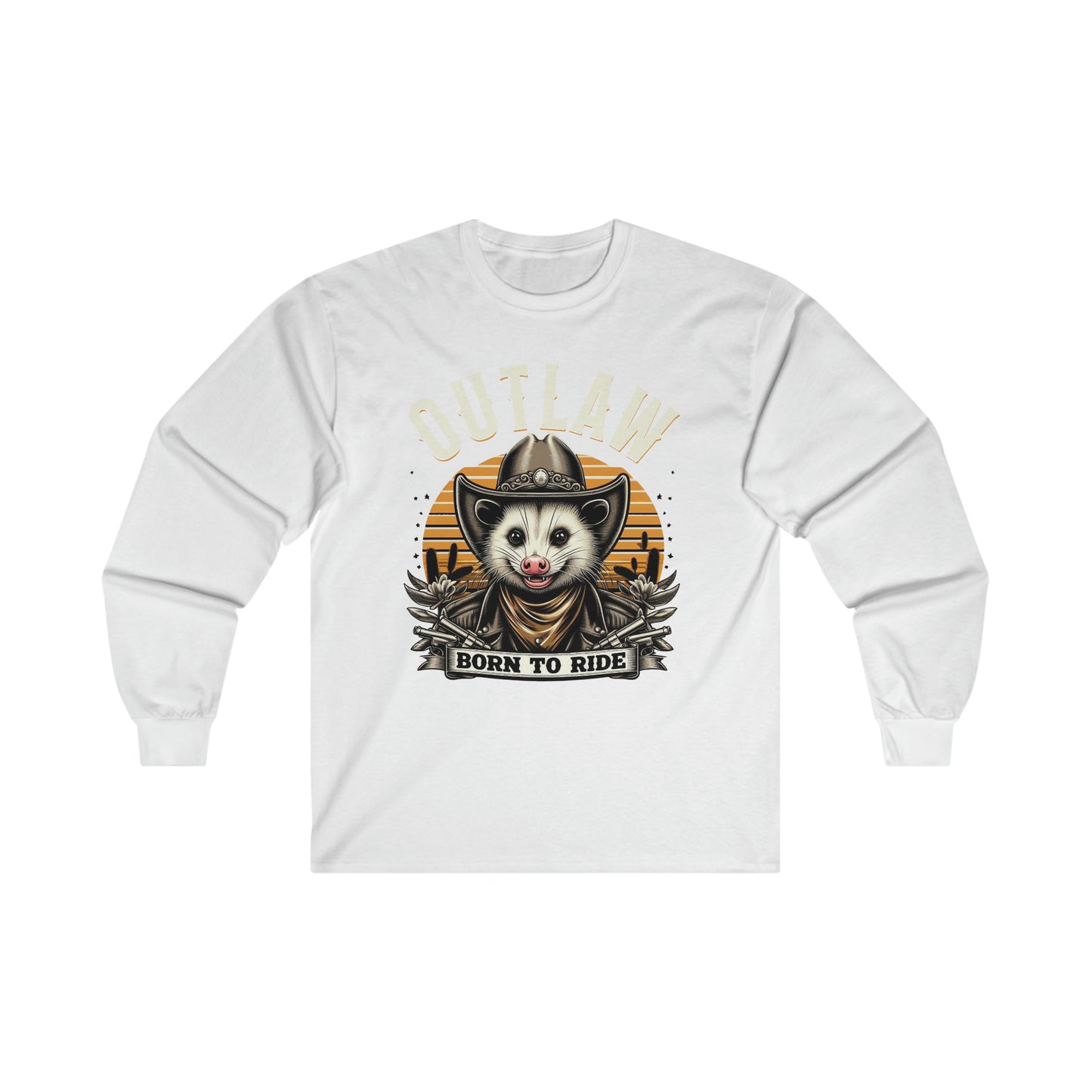 Outlaw Born To Ride - Unisex Ultra Cotton Long Sleeve Tee