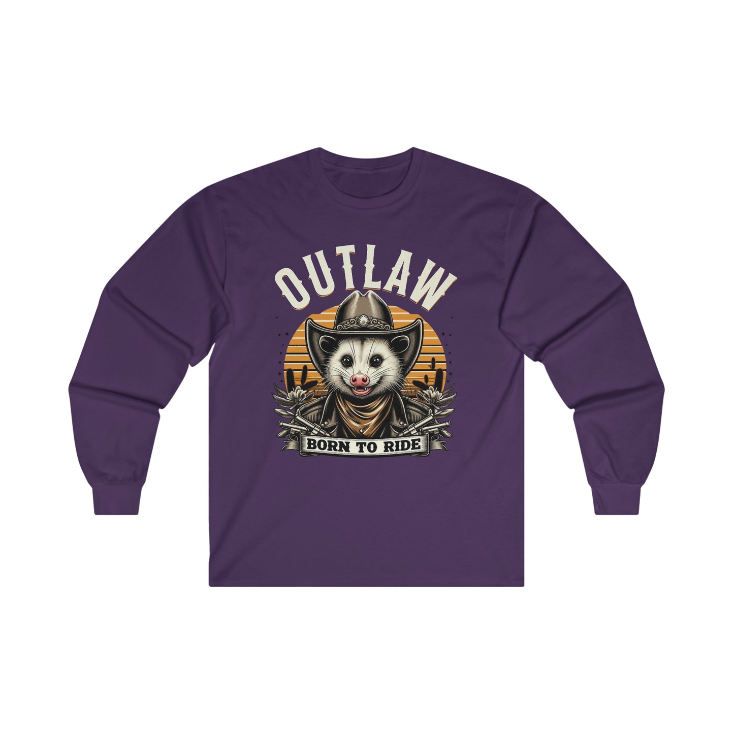 Outlaw Born To Ride - Unisex Ultra Cotton Long Sleeve Tee