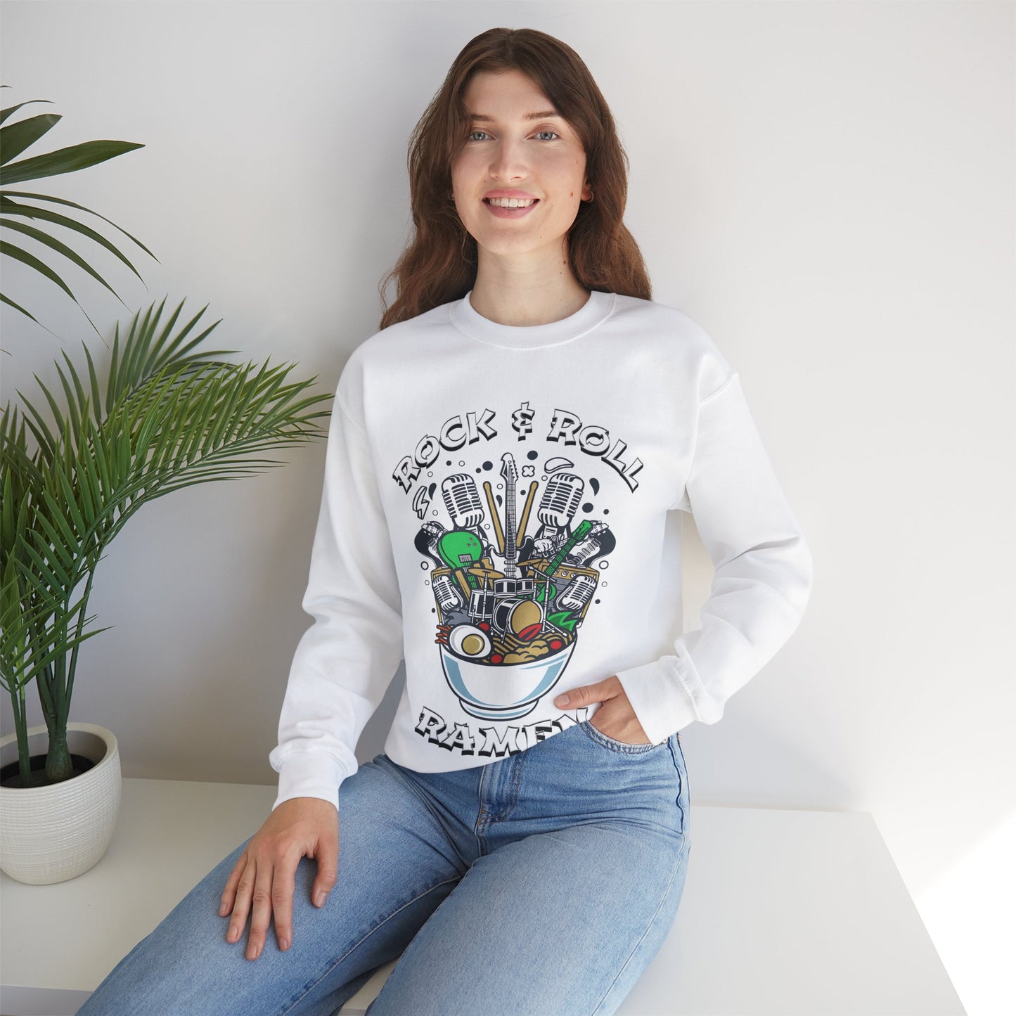 Rock & Roll Ramen - Unisex Heavy Blend™ Crewneck Sweatshirt