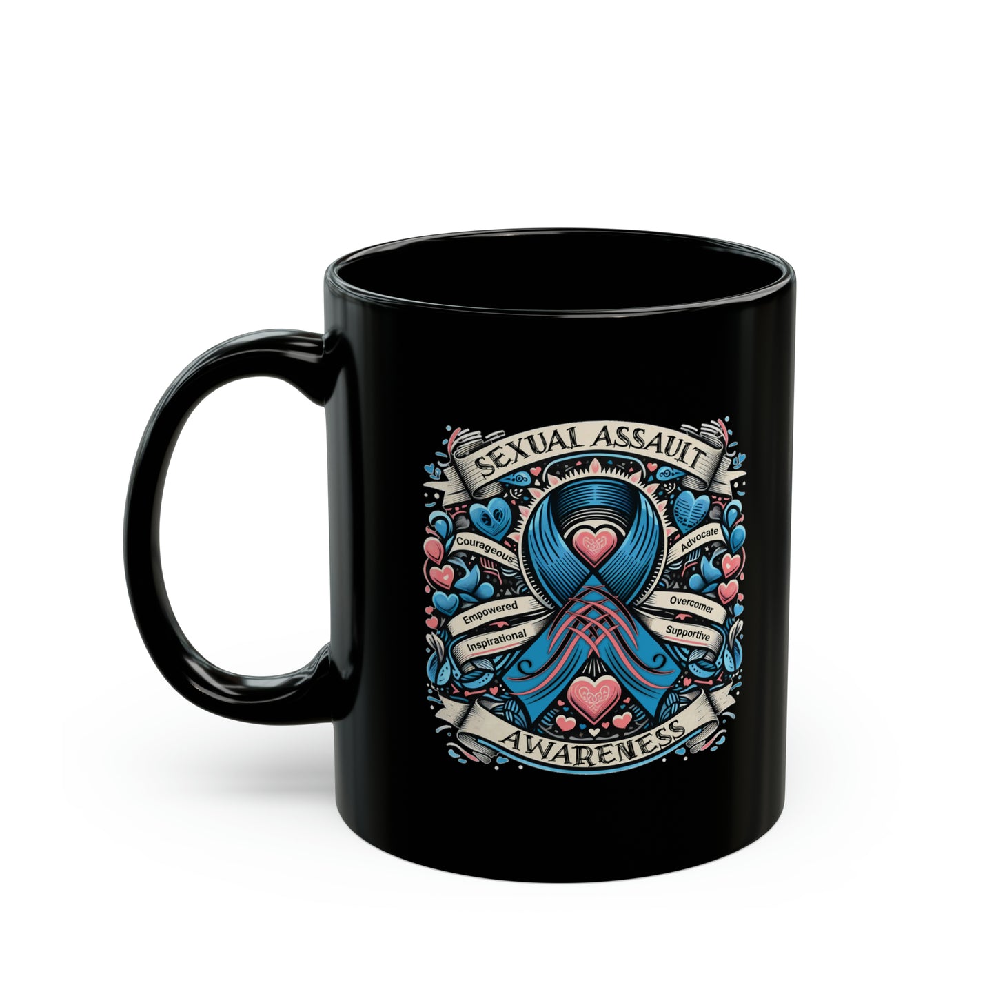 Sexual Assault Awareness - Black Mug (11oz, 15oz)