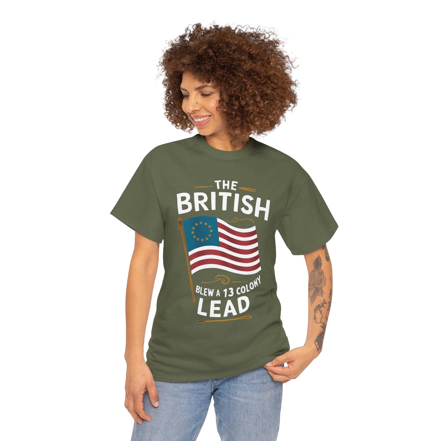 The British Blew a 13 Colony Lead - Unisex Heavy Cotton Tee