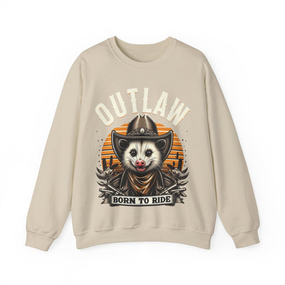 Outlaw Born To Ride - Unisex Heavy Blend™ Crewneck Sweatshirt