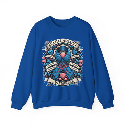 Sexual Assault Awareness - Unisex Heavy Blend™ Crewneck Sweatshirt