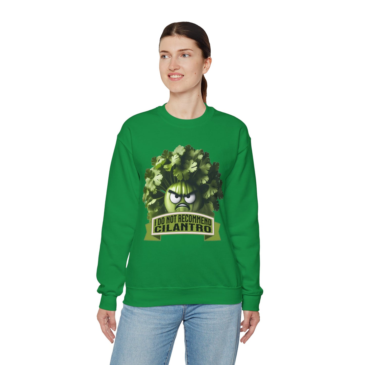 I Do Not Recommend Cilantro Funny - Unisex Heavy Blend™ Crewneck Sweatshirt