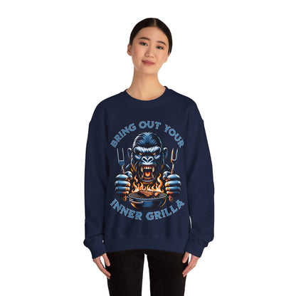 Bring Out Your Inner Grilla - Unisex Heavy Blend™ Crewneck Sweatshirt