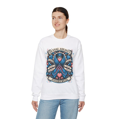 Sexual Assault Awareness - Unisex Heavy Blend™ Crewneck Sweatshirt