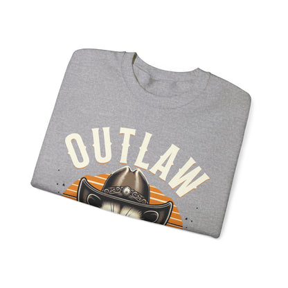 Outlaw Born To Ride - Unisex Heavy Blend™ Crewneck Sweatshirt