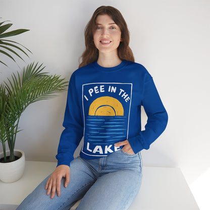 I Pee In The Lake - Unisex Heavy Blend™ Crewneck Sweatshirt