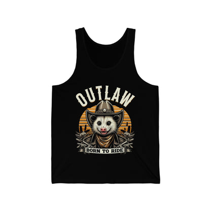 Outlaw Born To Ride - Unisex Jersey Tank