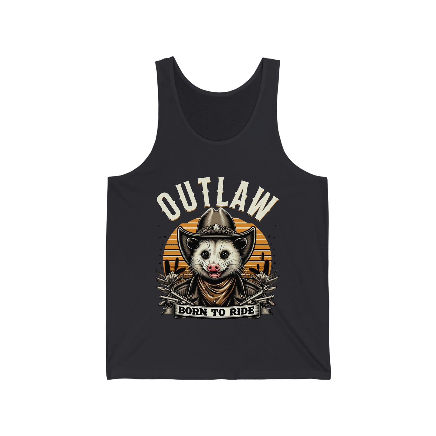 Outlaw Born To Ride - Unisex Jersey Tank