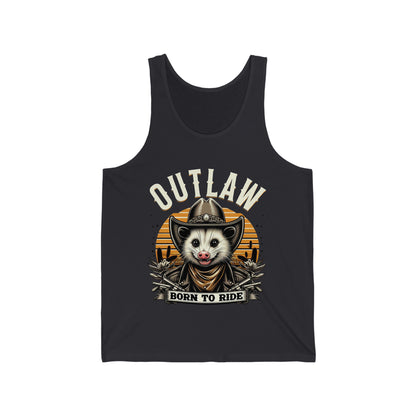 Outlaw Born To Ride - Unisex Jersey Tank