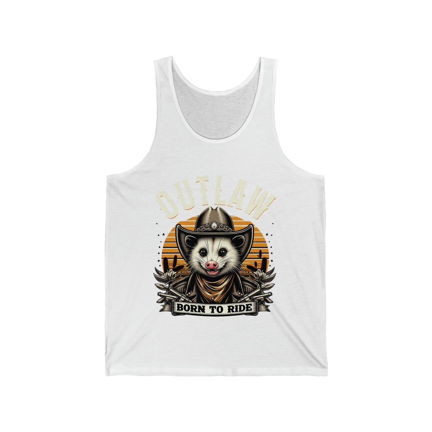 Outlaw Born To Ride - Unisex Jersey Tank