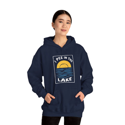 I Pee In The Lake - Unisex Heavy Blend™ Hooded Sweatshirt