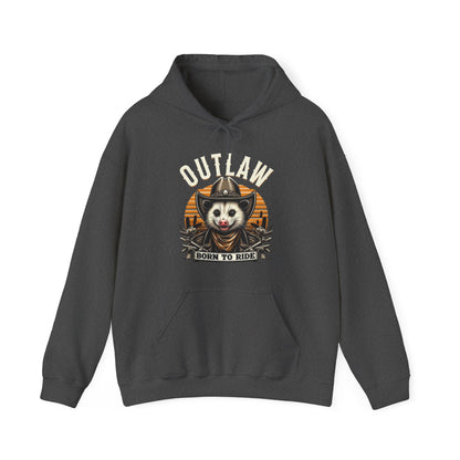 Outlaw Born To Ride - Unisex Heavy Blend™ Hooded Sweatshirt