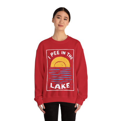 I Pee In The Lake - Unisex Heavy Blend™ Crewneck Sweatshirt