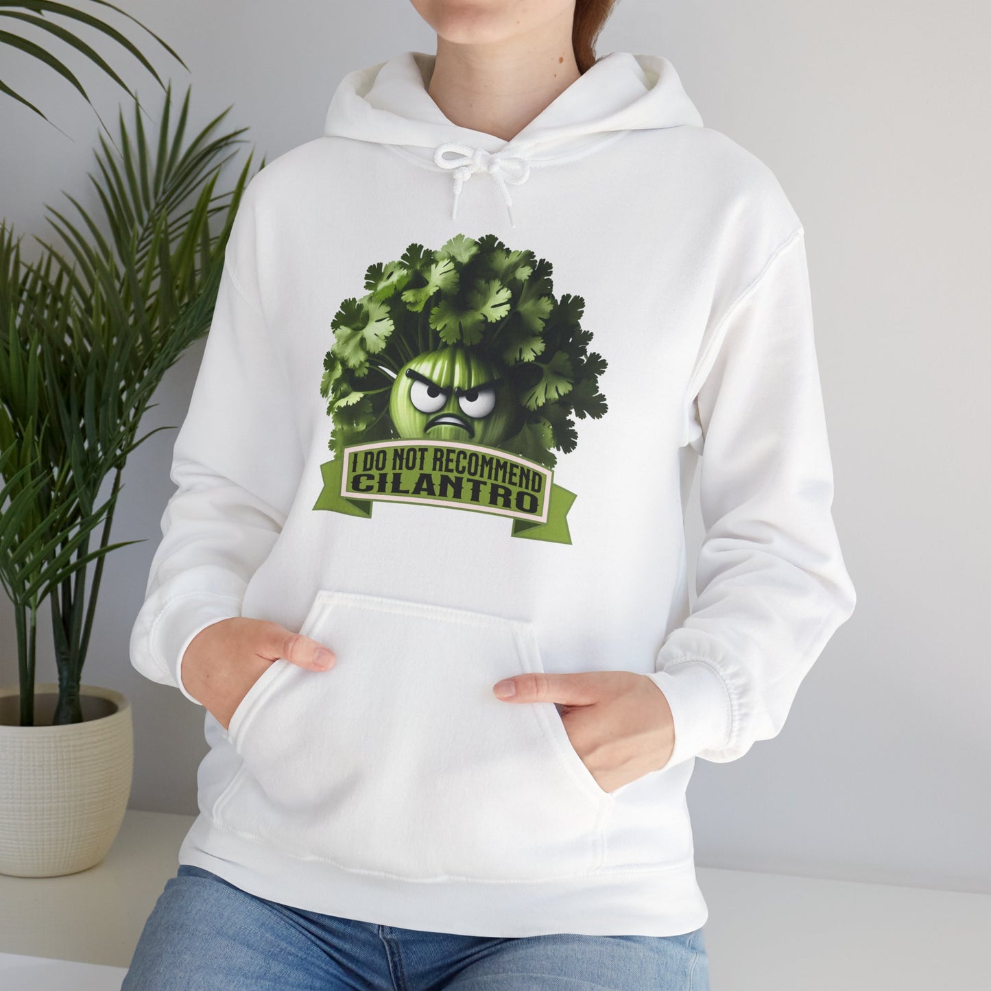 I Do Not Recommend Cilantro Funny - Unisex Heavy Blend™ Hooded Sweatshirt