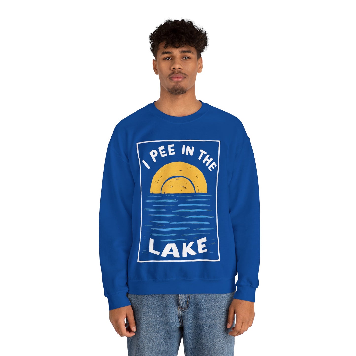 I Pee In The Lake - Unisex Heavy Blend™ Crewneck Sweatshirt