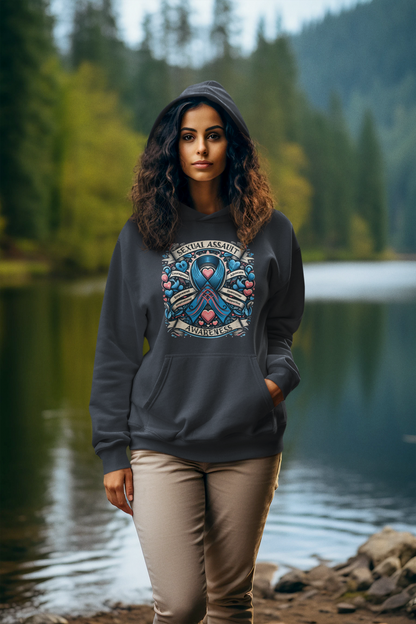 Sexual Assault Awareness - Unisex Heavy Blend™ Hooded Sweatshirt