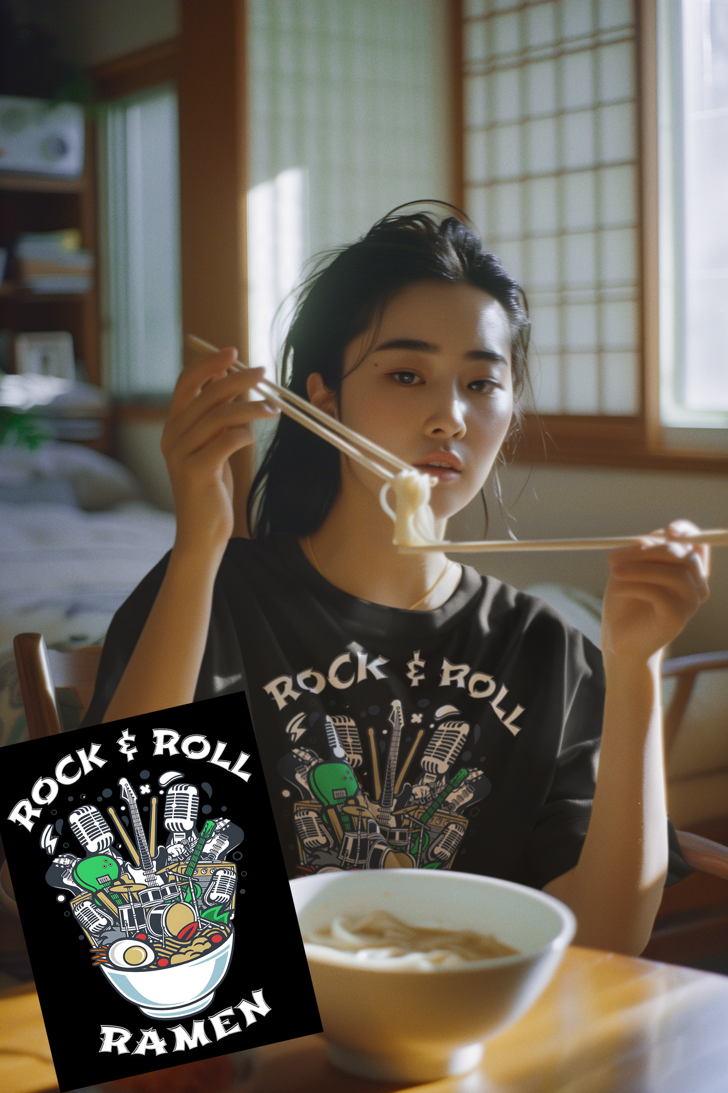 Rock & Roll Ramen - Unisex Heavy Cotton Tee