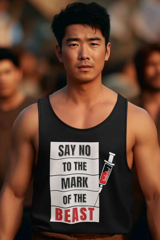 Say No To The Mark Of The Beast Faith Inspired - Unisex Jersey Tank