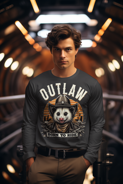 Outlaw Born To Ride - Unisex Ultra Cotton Long Sleeve Tee