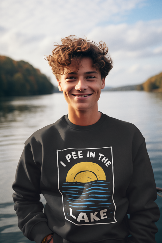 I Pee In The Lake - Unisex Heavy Blend™ Crewneck Sweatshirt