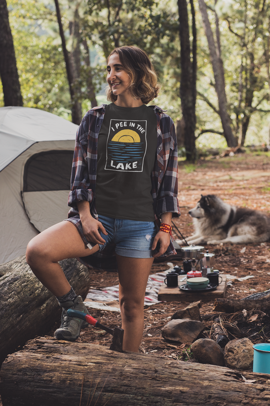 I Pee In The Lake - Unisex Heavy Cotton Tee