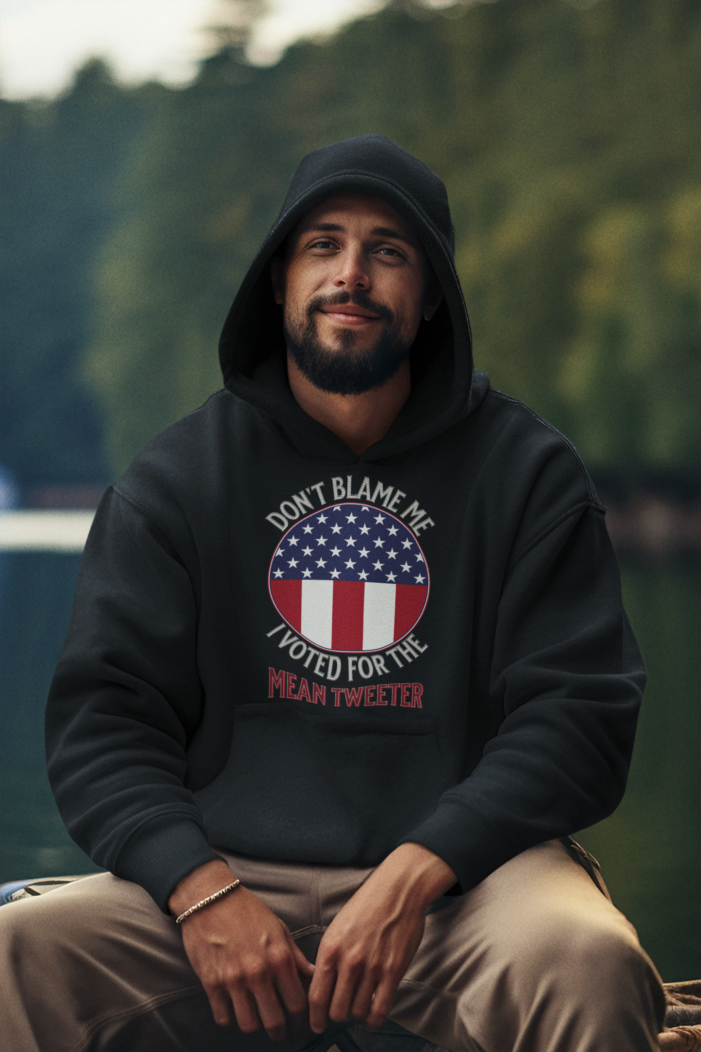 Don't Blame Me I Voted For The Mean Tweeter - Unisex Heavy Blend™ Hooded Sweatshirt