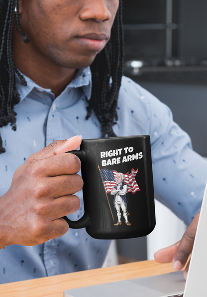 Right To Bare Arms - Black Mug (11oz, 15oz)