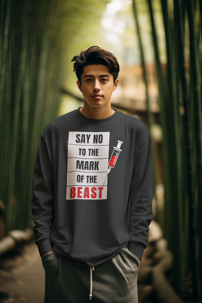 Say No To The Mark Of The Beast - Unisex Heavy Blend™ Crewneck Sweatshirt