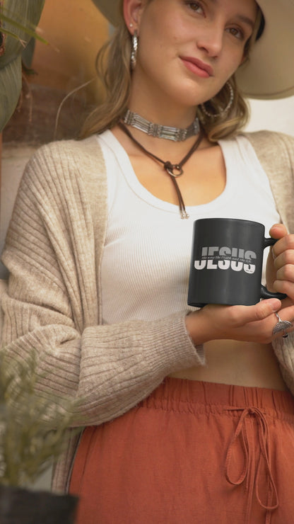 Jesus The Way The Truth and The Life - John 14:6 - Black Mug (11oz)